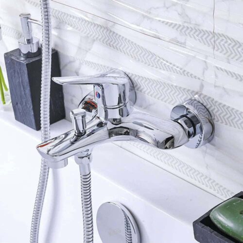 Jaquar (EKO-CHR-33119) Wall Mounted Single Lever Bath & Shower Mixer – Chrome