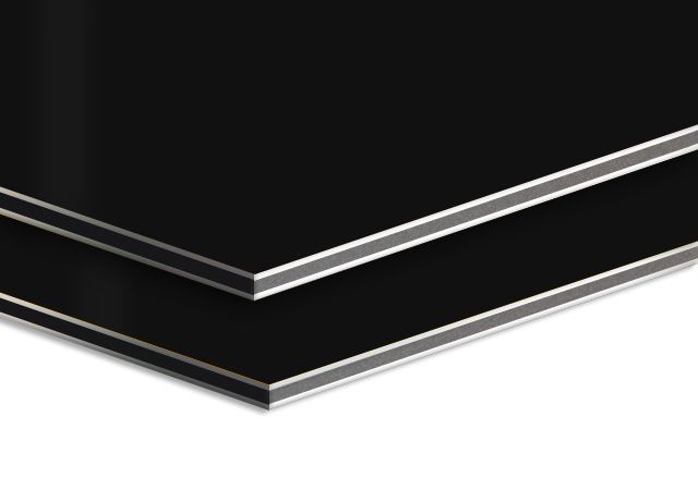 Black Aluminium Composite Panel - ACP Wall Cladding Sheet