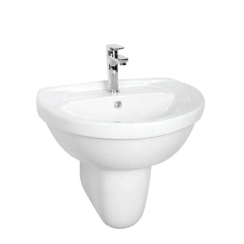 Milano Wall Hung Wash Basin Ceramic Made & Wall-mounted