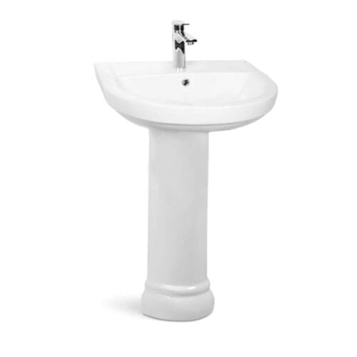 Milano Wash Basin W/Ped On-0013 White