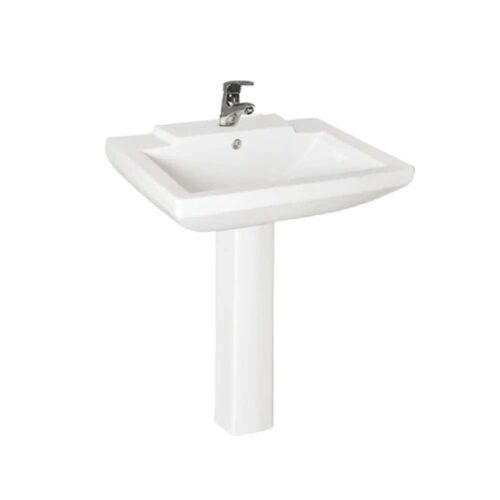 Milano Wash Basin With Pedestal Model – 469 White