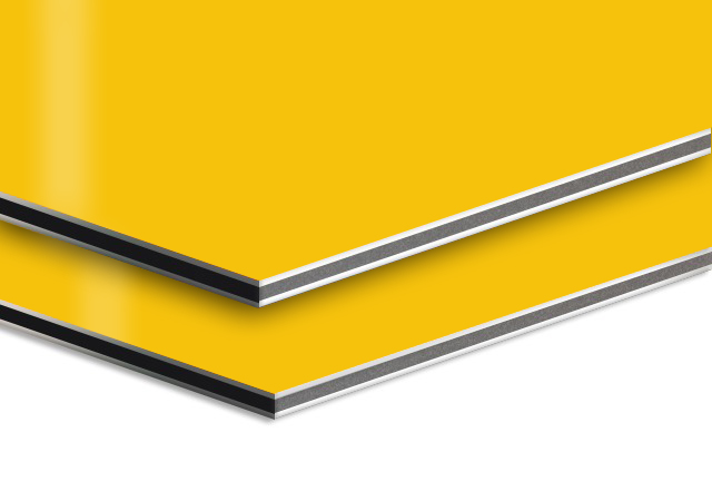 Yellow Aluminium Composite Panel - ACP Wall Cladding Sheet
