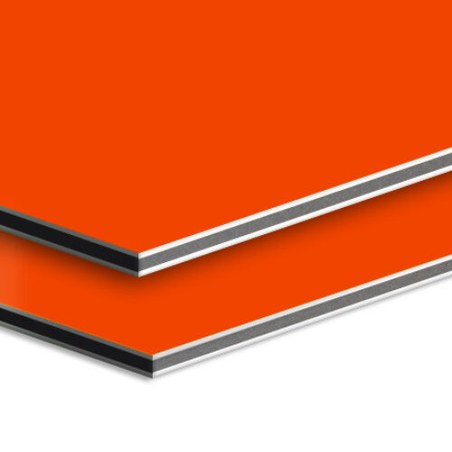 Orange Aluminium Composite Panel – ACP Wall Cladding Sheet