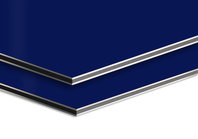 Blue Aluminium Composite Panel ACP