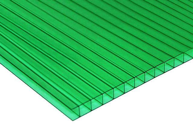 Green Polycarbonate Sheet Twin Wall
