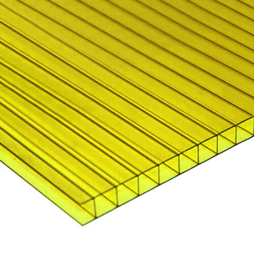 Yellow Polycarbonate Sheet Twin Wall