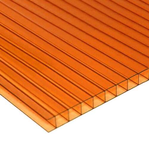 Orange Polycarbonate Sheet Twin Wall