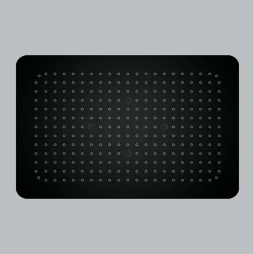 Milano Eco Turbo Bath Shower With Shower Set, Matt Black