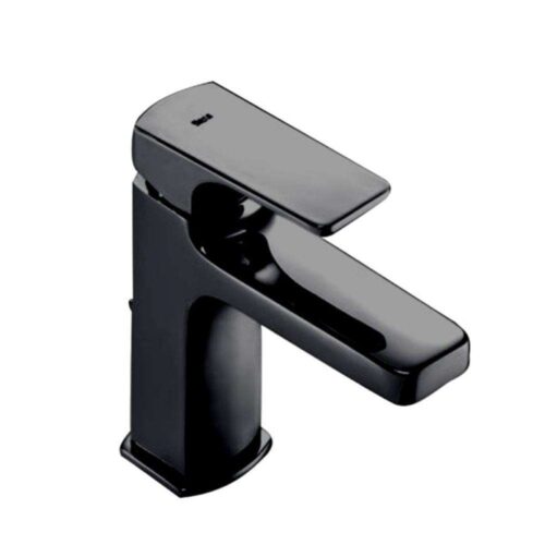 Milano Basin Mixer With Pop Up Waste, Matt Black