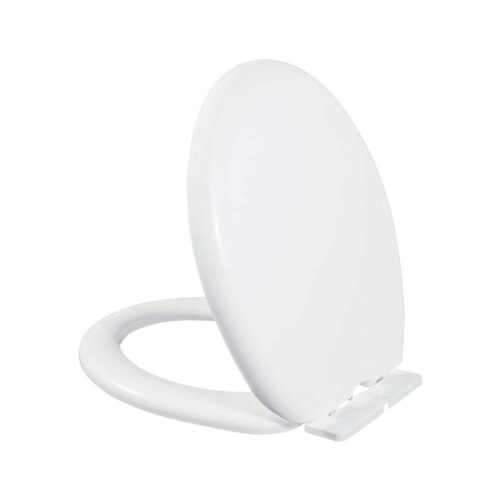 Milano France 148B Two Piece Round WC Ceramic Toilet with Cover, White