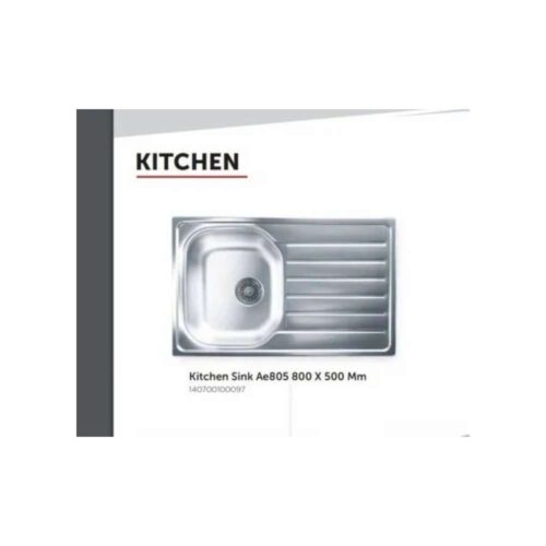 Milano LS 105A 100X500MM Lay On SB/SD Kitchen Sink