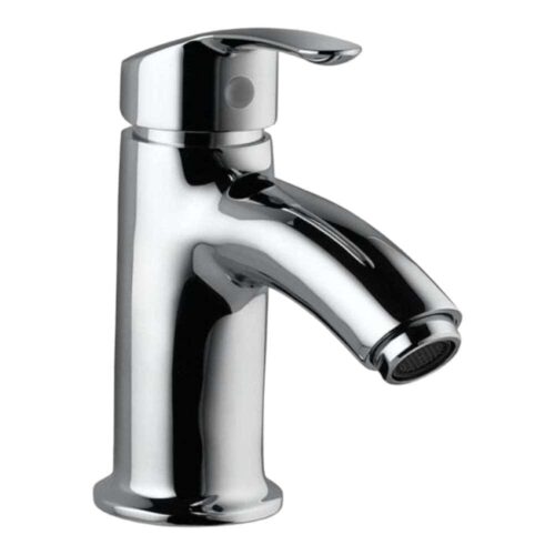 Essco Jaquar (COS-CHR-103011NB) 375 mm Long Braided Hoses & Single Lever High Neck Basin Mixer without Popup Waste – Chrome