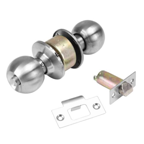 Geepas GHW65027 Stainless Steel Cylindrical Door Knob Lock