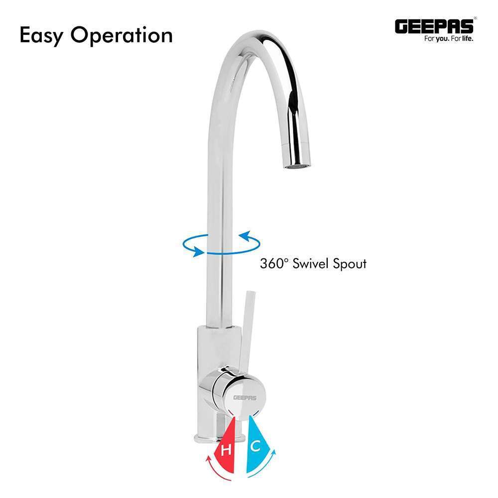 Geepas GSW61010 Single Lever Sink Mixer - Image 2