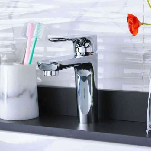 Milano Eco Vita Basin Mixer With Pop Up Waste